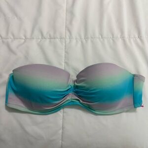 Victoria's Secret Purple and Green Bikini Strapless Design